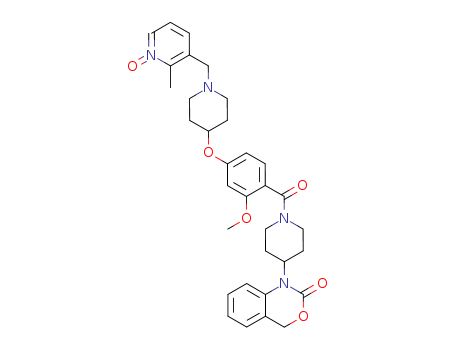 1-[1-[2-Methoxy-4-[1-(2-methyl-1-oxidopyridin-3-ylmethyl)piperidin-4-yloxy]benzoyl]piperidin-4-yl]-2,4-dihydro-1H-3,1-benzoxazin-2-one