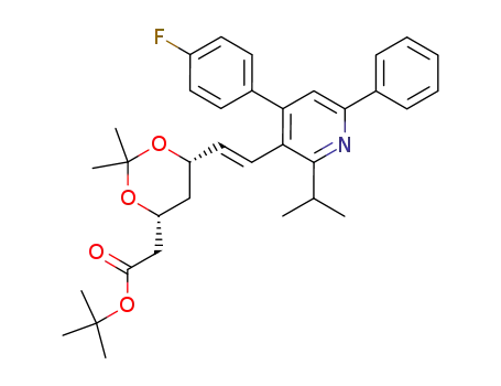 ((4R,6S)-6-{(E)-2-[4-(4-Fluoro-phenyl)-2-isopropyl-6-phenyl-pyridin-3-yl]-vinyl}-2,2-dimethyl-[1,3]dioxan-4-yl)-acetic acid tert-butyl ester