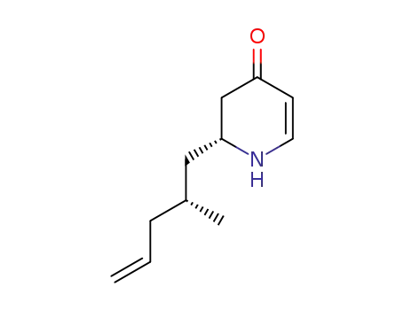 Molecular Structure of 223545-26-4 ((R)-2-((R)-2-Methyl-pent-4-enyl)-2,3-dihydro-1H-pyridin-4-one)