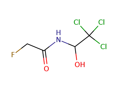 Molecular Structure of 687-01-4 (N-(1-hydroxy-2,2,2-trichloroethyl)fluoroacetamide)