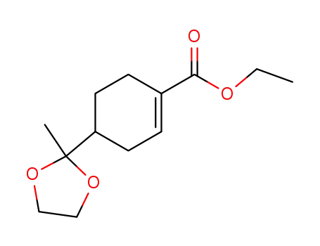 1-Cyclohexene-1-carboxylic acid, 4-(2-methyl-1,3-dioxolan-2-yl)-, ethyl
ester