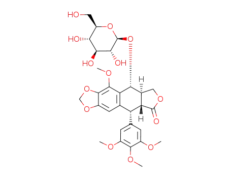 5-methoxypodophyllotoxin-4-O-β-D-glucoside
