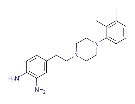 Molecular Structure of 190126-47-7 (1,2-Benzenediamine, 4-[2-[4-(2,3-dimethylphenyl)-1-piperazinyl]ethyl]-)