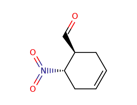Molecular Structure of 169301-42-2 (3-Cyclohexene-1-carboxaldehyde, 6-nitro-, (1R-trans)- (9CI))
