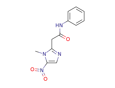 Molecular Structure of 92478-91-6 (1H-Imidazole-2-acetamide, 1-methyl-5-nitro-N-phenyl-)