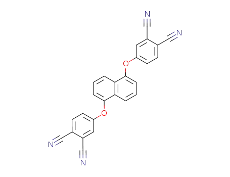 Molecular Structure of 194150-53-3 (1,2-Benzenedicarbonitrile, 4,4'-[1,5-naphthalenediylbis(oxy)]bis-)