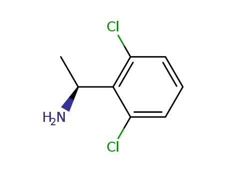 Molecular Structure of 121443-79-6 (Benzenemethanamine, 2,6-dichloro-a-methyl-,(S)-)