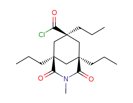 Molecular Structure of 137058-75-4 (3-Azabicyclo[3.3.1]nonane-7-carbonyl chloride,
3-methyl-2,4-dioxo-1,5,7-tripropyl-, endo-)