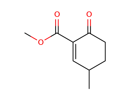 Molecular Structure of 132117-95-4 (1-Cyclohexene-1-carboxylic acid, 3-methyl-6-oxo-, methyl ester)