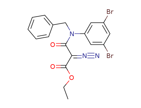 Propanoic acid, 2-diazo-3-[(3,5-dibromophenyl)(phenylmethyl)amino]-3-oxo-, ethyl ester