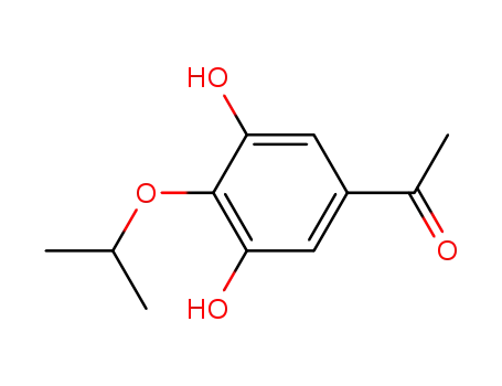 Molecular Structure of 192625-58-4 (Ethanone, 1-[3,5-dihydroxy-4-(1-methylethoxy)phenyl]-)