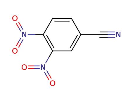 Molecular Structure of 4248-33-3 (3,4-DINITROBENZONITRILE)