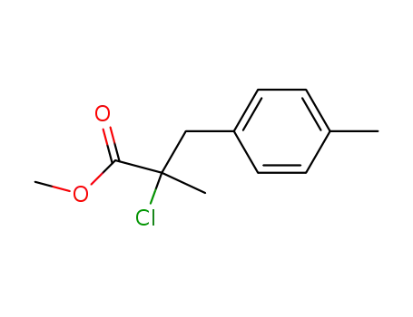 2-chloro-2-methyl-3-<i>p</i>-tolyl-propionic acid methyl ester