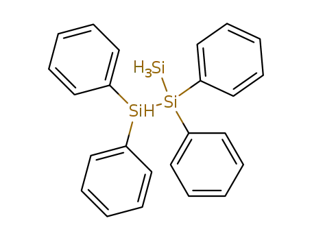 Molecular Structure of 185988-25-4 (1,1,2,2-Tetraphenyl-trisilane)
