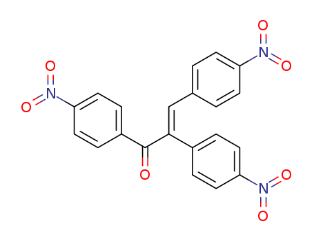 Molecular Structure of 189276-80-0 (2-Propen-1-one, 1,2,3-tris(4-nitrophenyl)-, (E)-)