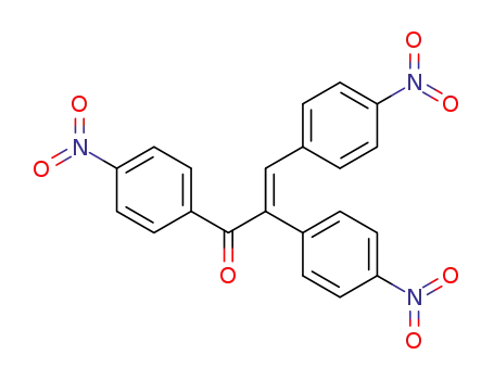Molecular Structure of 189276-80-0 (2-Propen-1-one, 1,2,3-tris(4-nitrophenyl)-, (E)-)