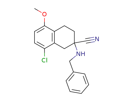 2-Benzylamino-8-chloro-5-methoxy-1,2,3,4-tetrahydro-naphthalene-2-carbonitrile