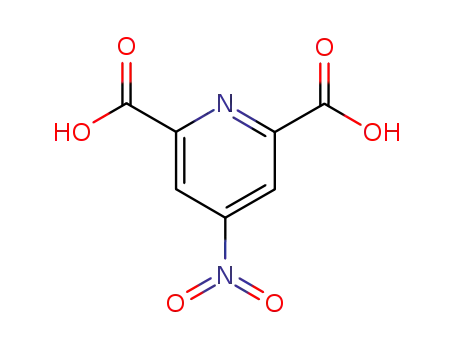 Molecular Structure of 63897-10-9 (4-Nitro-2,6-pyridinedicarboxylic acid)