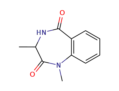 Molecular Structure of 5973-23-9 (1,3-dimethyl-3,4-dihydro-1H-1,4-benzodiazepine-2,5-dione(SALTDATA: FREE))