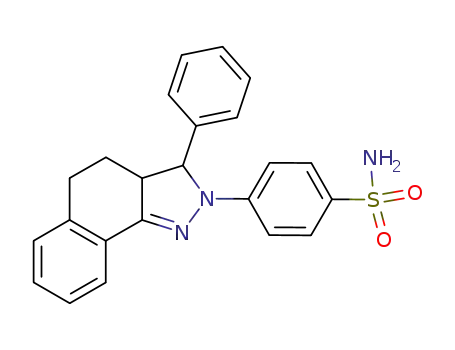 Benzenesulfonamide,
4-(3,3a,4,5-tetrahydro-3-phenyl-2H-benz[g]indazol-2-yl)-