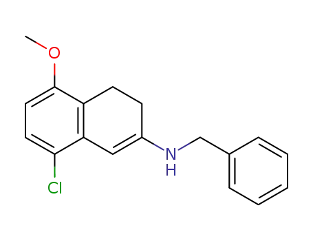 Benzyl-(8-chloro-5-methoxy-3,4-dihydro-naphthalen-2-yl)-amine