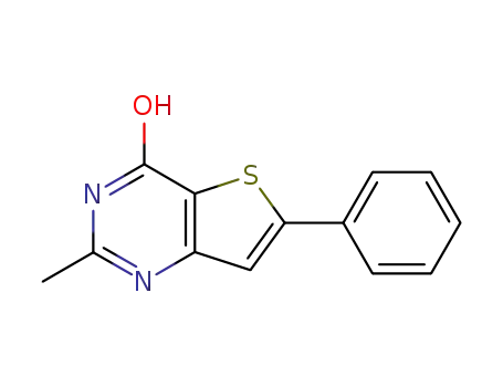 Molecular Structure of 156424-47-4 (2-methyl-6-phenylthieno[3,2-d]pyrimidin-4-ol)