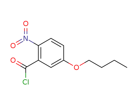 Molecular Structure of 120277-66-9 (Benzoyl chloride, 5-butoxy-2-nitro-)