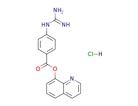 p-Guanidinobenzoic acid 8-quinolyl ester hydrochloride