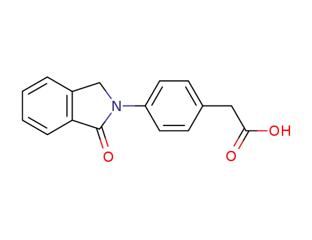 Molecular Structure of 36690-95-6 (Benzeneacetic acid,4-(1,3-dihydro-1-oxo-2Hisoindol- 2-yl)- )