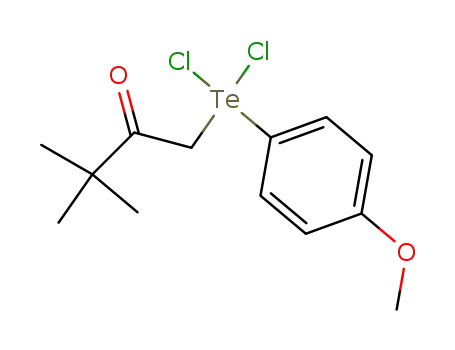 Molecular Structure of 112449-69-1 (pinacoyl (4-methoxyphenyl)tellurium dichloride)