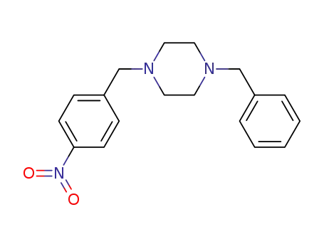 Molecular Structure of 148120-37-0 (1-BENZYL-4-(4-NITROBENZYL)PIPERAZINE)