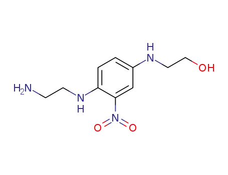 Molecular Structure of 104679-51-8 (Ethanol, 2-[[4-[(2-aminoethyl)amino]-3-nitrophenyl]amino]-)