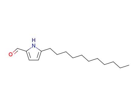 Molecular Structure of 179680-43-4 (1H-Pyrrole-2-carboxaldehyde, 5-undecyl-)