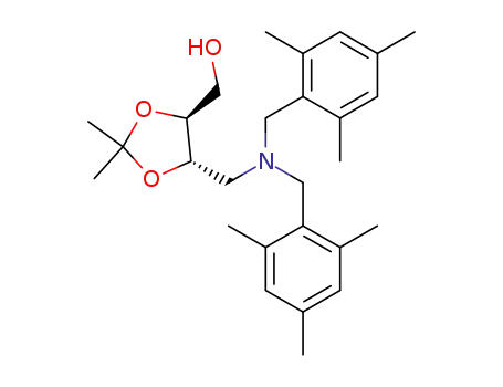(2S,3S)-4-bis(2,4,6-trimethylbenzyl)amino-2,3-O-isopropylidenebutane-1,2,3-triol