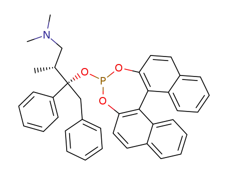 Molecular Structure of 479253-09-3 ((1'S,2'R)-2-(1'-benzyl-3'-dimethylamino-2'-methyl-1'-phenyl-propoxy)dinaphtho[2,1-d:1',2'-f](1,3,2) dioxaphosphepine)
