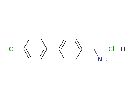 Molecular Structure of 410077-96-2 ([4-(4-Chlorophenyl)phenyl]methylamine hydrochloride)