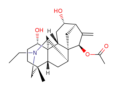 Molecular Structure of 5008-49-1 (21-Ethyl-4-methyl-16-methylene-7,20-cycloveatchane-1α,12α,15β-triol 15-acetate)