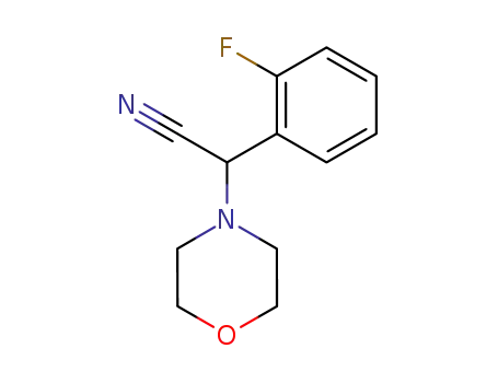 Molecular Structure of 66549-00-6 (2-(2-FLUOROPHENYL)-2-MORPHOLINOACETONITRILE)