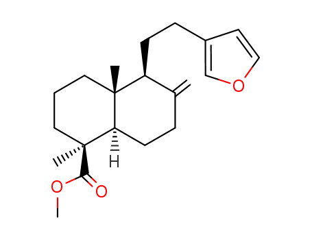 5beta,9betaH,10alpha-Labda-8(20),13(16),14-trien-18-oic acid, 15,16-ep oxy-, methyl ester
