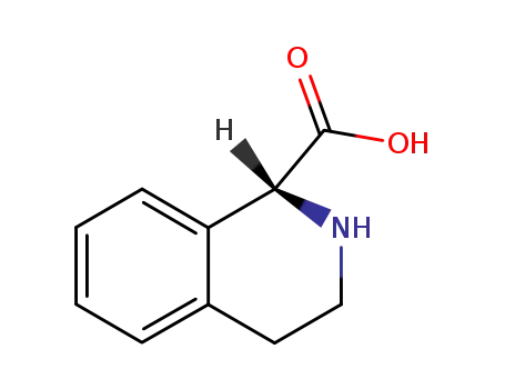 Molecular Structure of 151004-93-2 ((R)-1,2,3,4-TETRAHYDRO-ISOQUINOLINE-1-CARBOXYLIC ACID)
