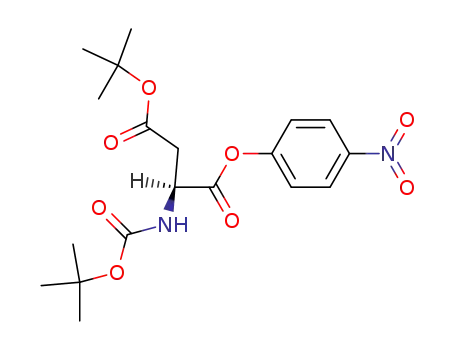 Molecular Structure of 29365-05-7 (BOC-ASP(OTBU)-ONP)
