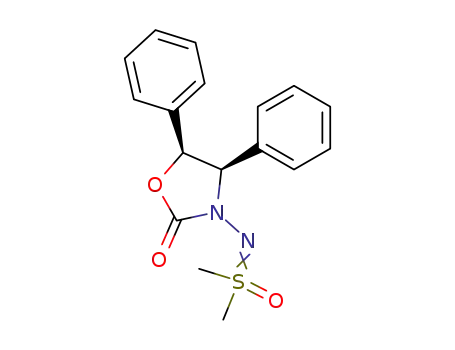 Molecular Structure of 55041-19-5 (Sulfoximine, S,S-dimethyl-N-(2-oxo-4,5-diphenyl-3-oxazolidinyl)-, cis-)