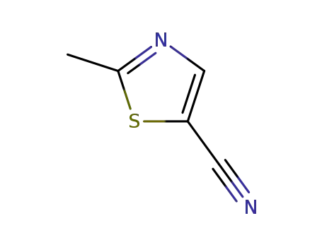 Molecular Structure of 65735-10-6 (2-Methylthiazole-5-carbonitrile)