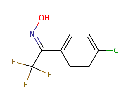 Molecular Structure of 140853-84-5 (Ethanone, 1-(4-chlorophenyl)-2,2,2-trifluoro-, oxime, (E)-)