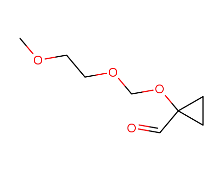 Molecular Structure of 343272-05-9 (Cyclopropanecarboxaldehyde, 1-[(2-methoxyethoxy)methoxy]-)