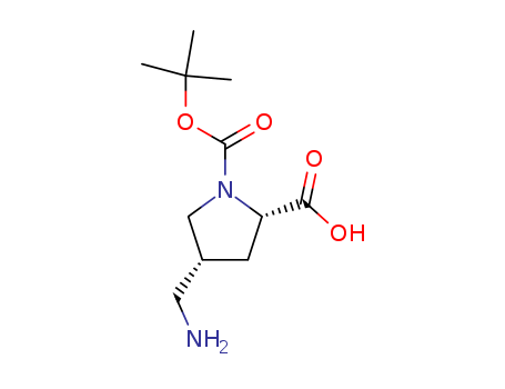 (2S,4R)-4-(Aminomethyl)-1-(tert-butoxycarbonyl)pyrrolidine-2-carboxylic acid