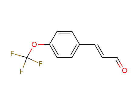Molecular Structure of 183800-94-4 (4-(TRIFLUOROMETHOXY)CINNAMIC ALDEHYDE)