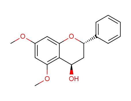 Molecular Structure of 88390-99-2 (2H-1-Benzopyran-4-ol, 3,4-dihydro-5,7-dimethoxy-2-phenyl-, cis-)