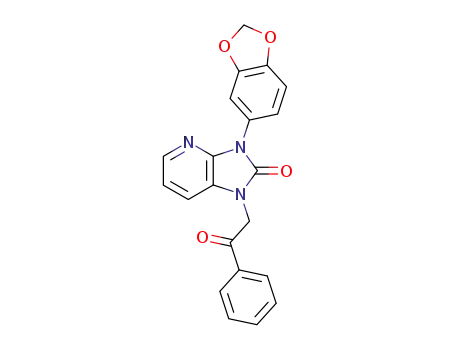 Molecular Structure of 61963-37-9 (2H-Imidazo[4,5-b]pyridin-2-one,
3-(1,3-benzodioxol-5-yl)-1,3-dihydro-1-(2-oxo-2-phenylethyl)-)