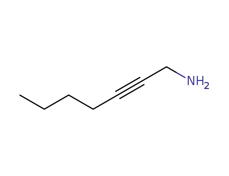 Molecular Structure of 98435-26-8 (2-Heptyn-1-amine)